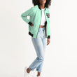 Load image into Gallery viewer, Women's Mint Bomber Jacket