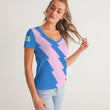 Load image into Gallery viewer, Women's Zig Zag V-Neck Tee