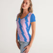 Load image into Gallery viewer, Women's Zig Zag V-Neck Tee