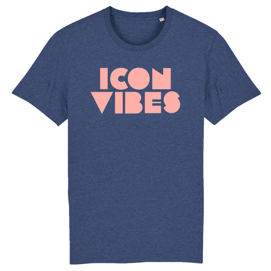 Europe Classic Blue Tee - Pink Logo