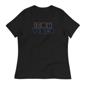 Women's Relaxed Tee - Neon Outline Logo